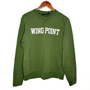 Radmor Perkins Wing Point Crewneck Sweatshirt Golf Green Men Size Medium
